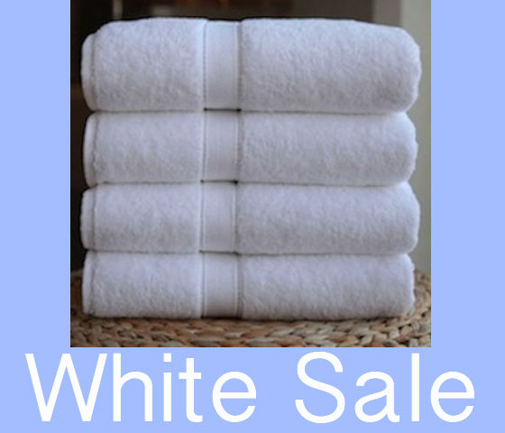 white sale - towels