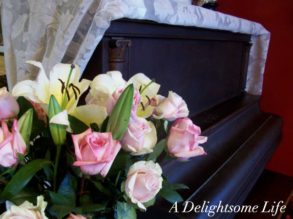 Fragrant Lilies and Roses d