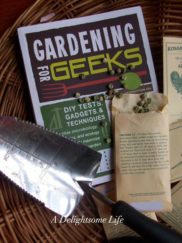 gardening for geeks seeds and trowel