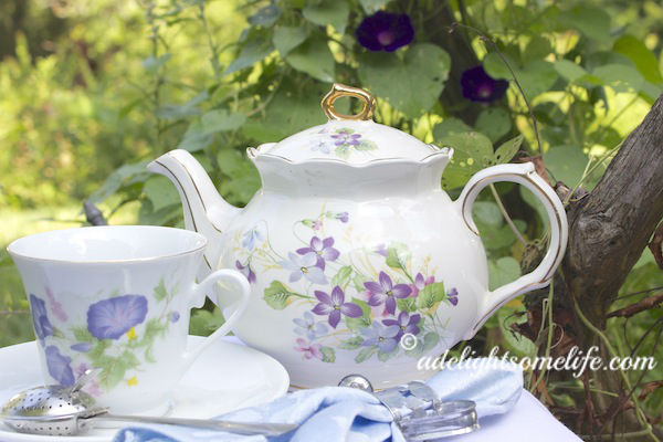 Morning Glory Tea Sadler Teapot