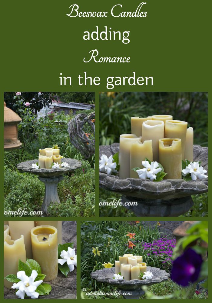 beeswax candles collage