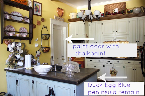 kitchen renovation paint door with chalkpaint
