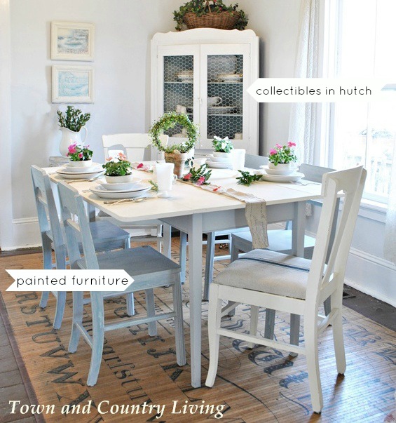 town and country dining table