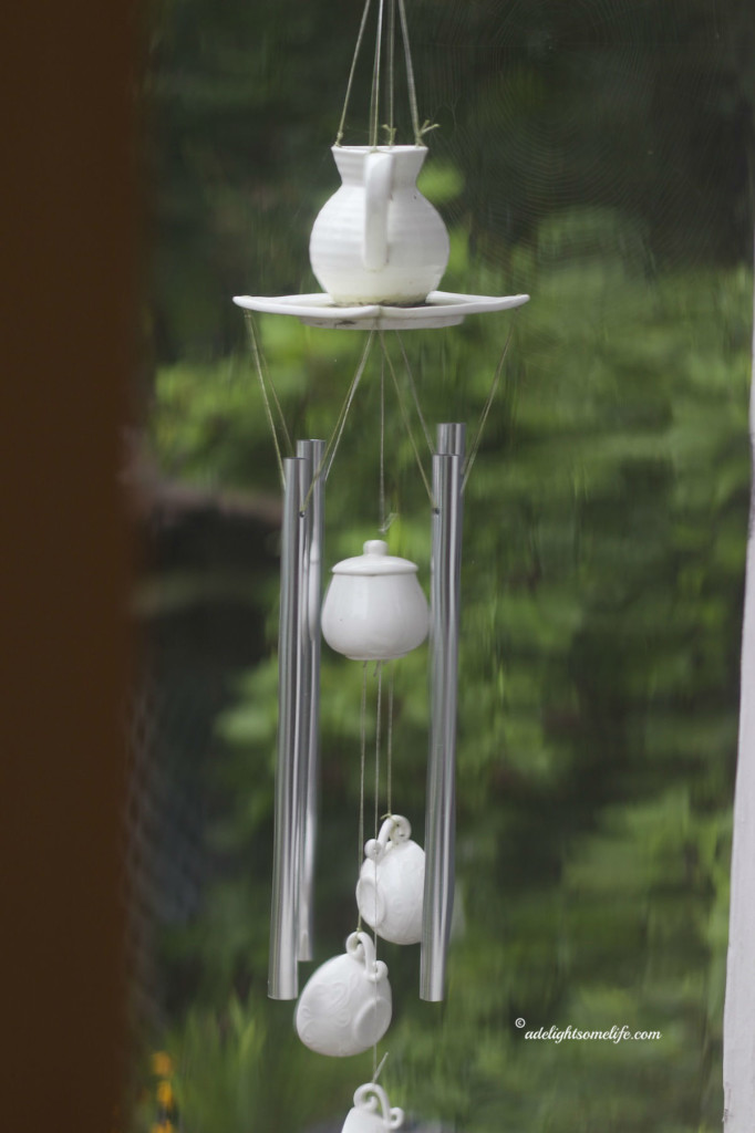 A Delightsome Life teapot wind chime