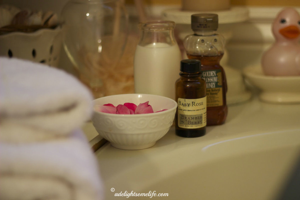 Relaxing bath rose milk honey A Delightsome Life