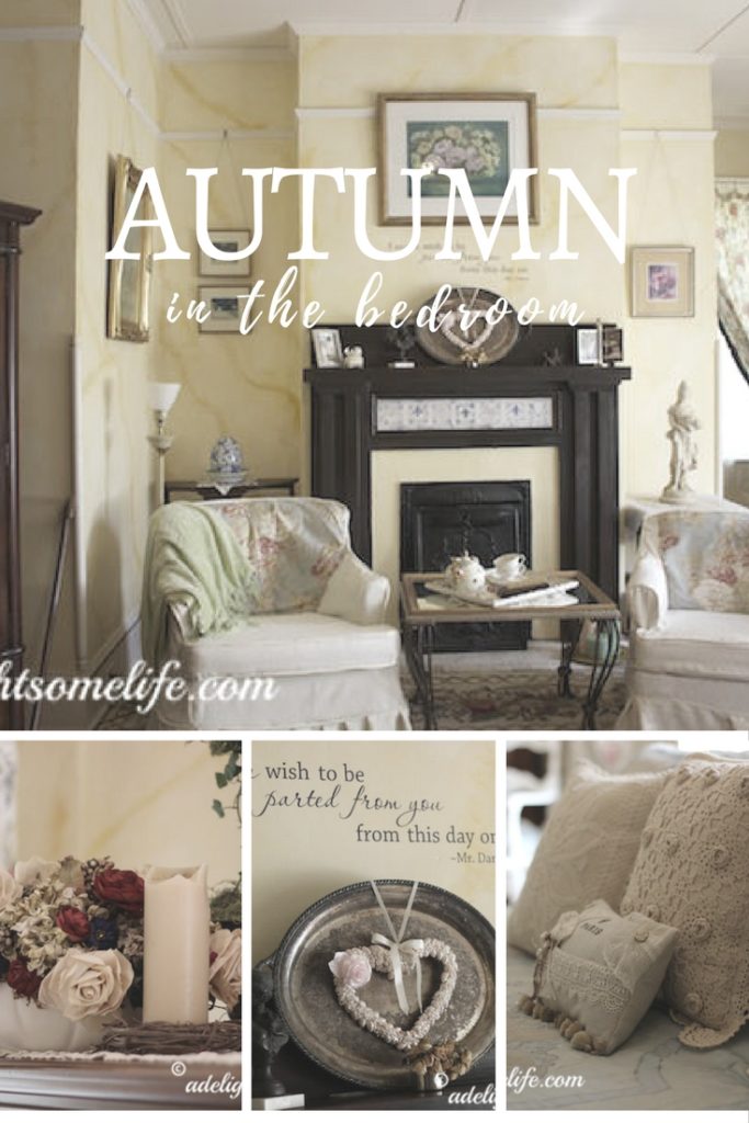 Seasonal decorating can be done in the living room, dining room and bedroom. Here's how I added autumnal touches to my bedroom