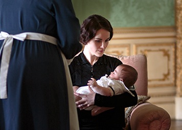 Mary and Baby Downton Abbey
