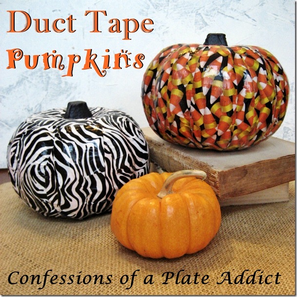 duct tape pumpkins