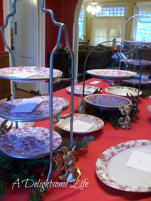 Christmas party table