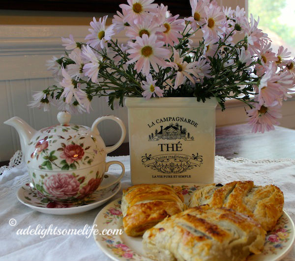 Crazy About Chocolate, Chocolate Croissants, Tea For One, Roses, French Cannister, Marguerite Daisies, chocolate recipes