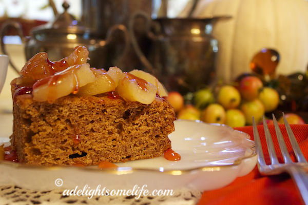 Gingerbread sauteed apples crabapple jelly adelightsomelife.com
