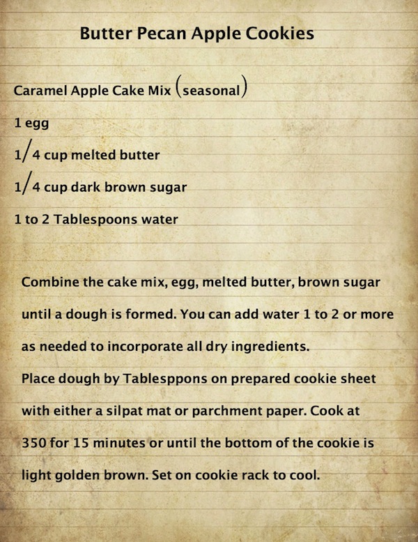 butter pecan apple cookie recipe copy