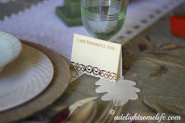 thanksgiving tablescape placecard