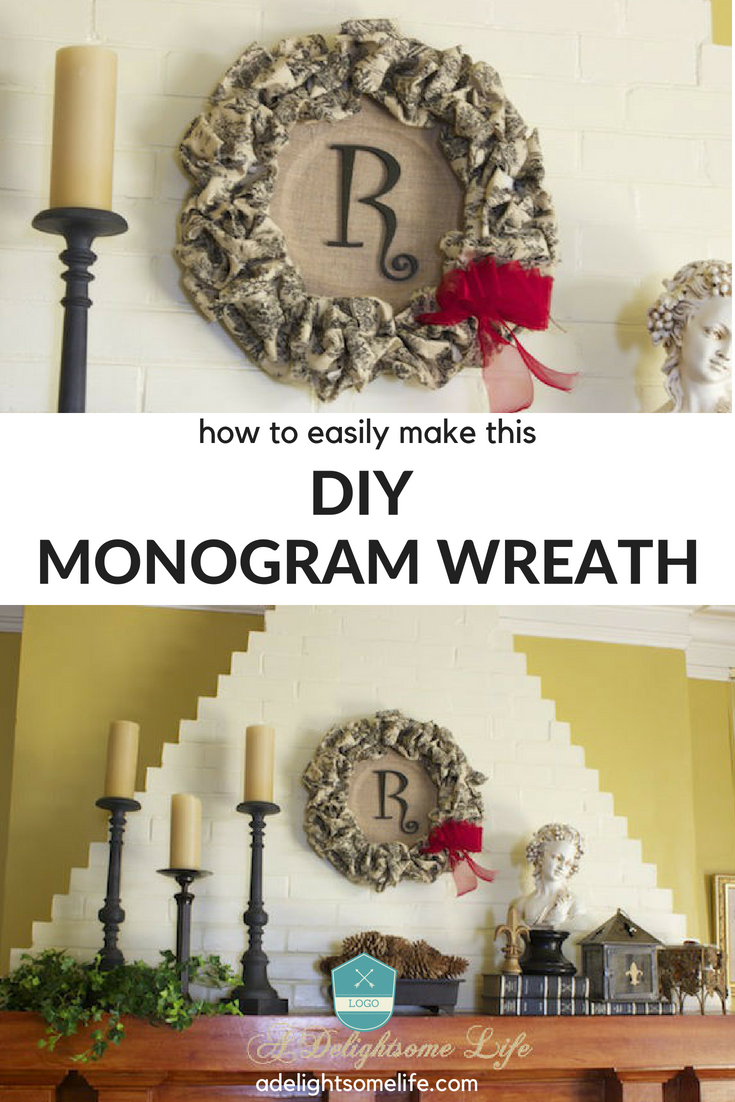 DIY Monogram wreath