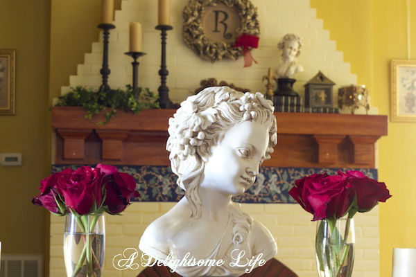 two ladies viewpoint book trough to mantel