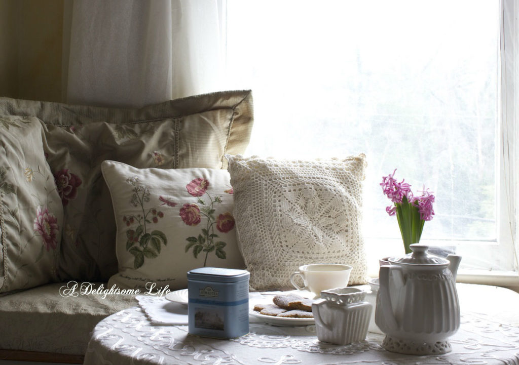 winter white tea by windowseat