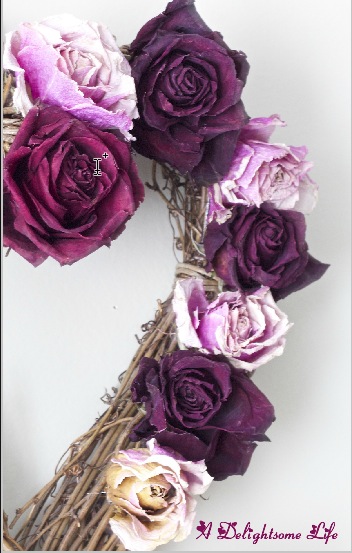 A DELIGHTSOME LIFE dried roses