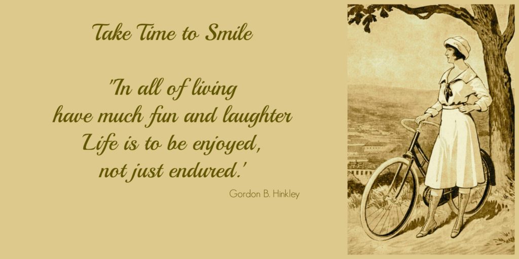 take time to smile