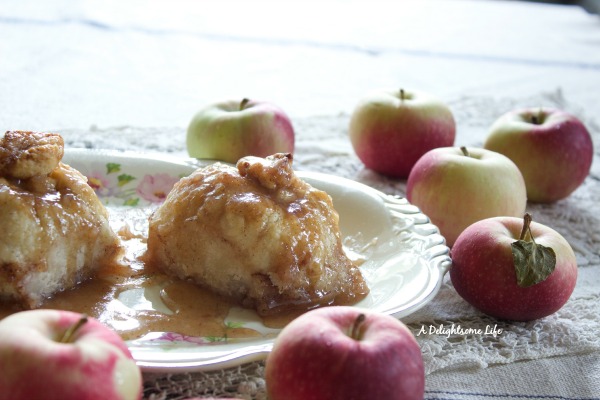 Apple Dumplings with small apples A Delightsome Life