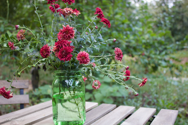 Ball Jar Flower Arrangement A Delightsome Life copy