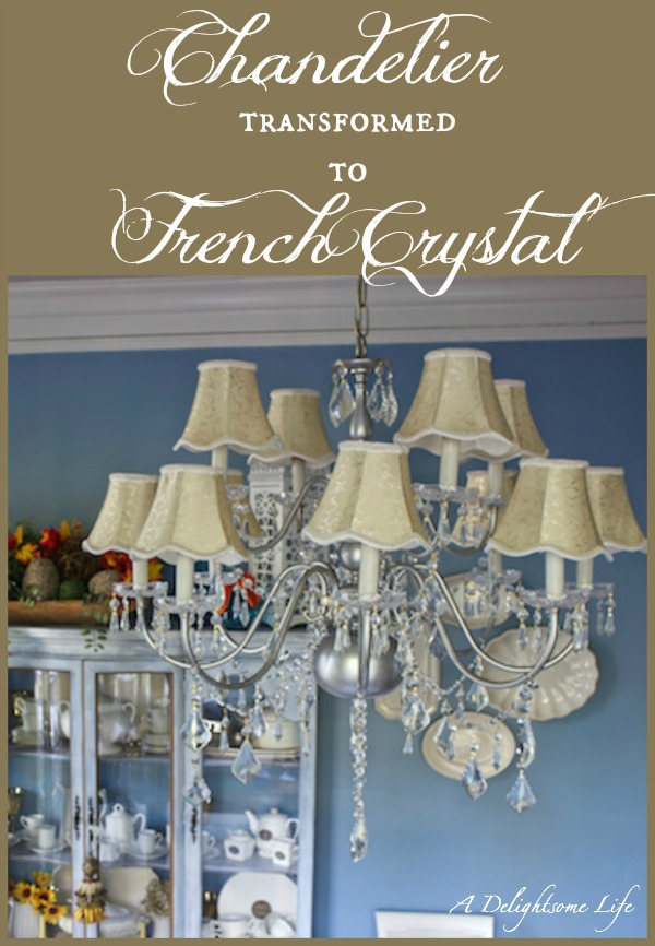French Crystal Chandelier Dining Room A Delightsome Life