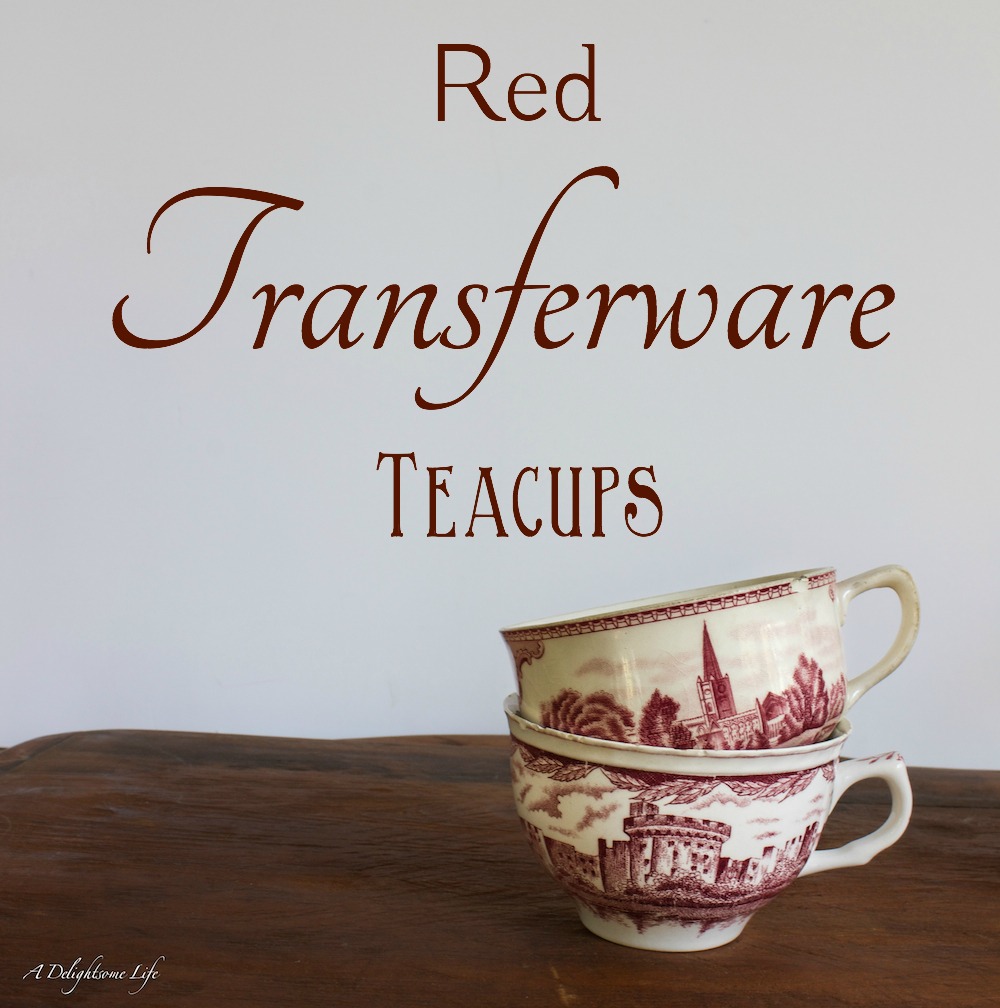 collecting red transferware. I love collecting and the beauty of transferware!