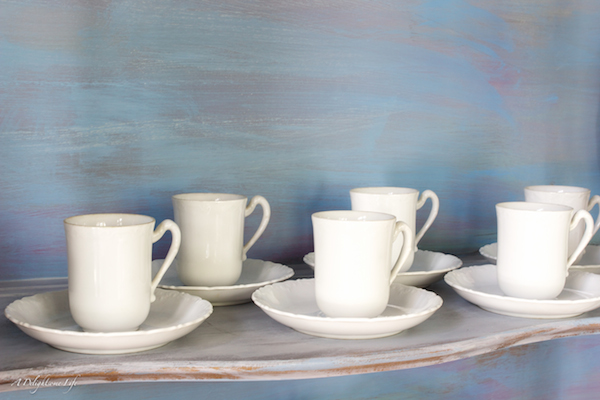 White Tea Set - sweet tea cups. A Delightsome Life