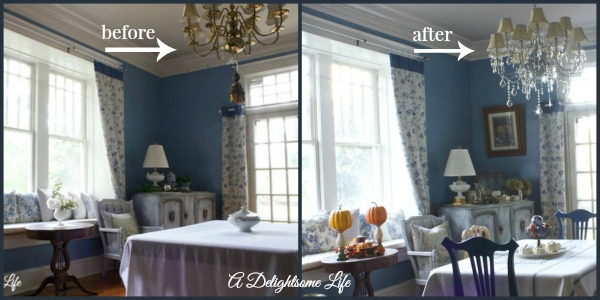 chandelier before and after a delightsome life