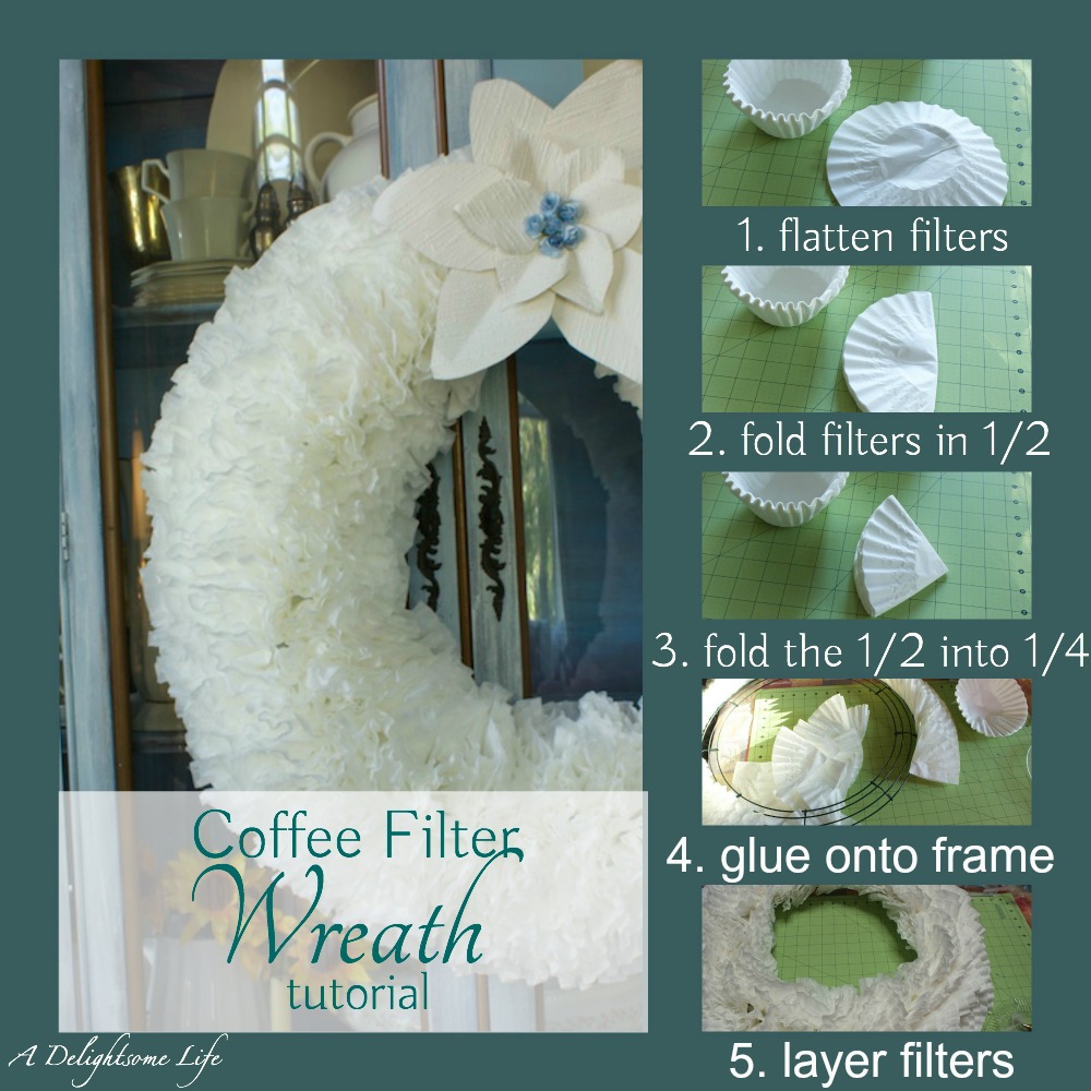 coffee filter step by step at A Delightsome Life