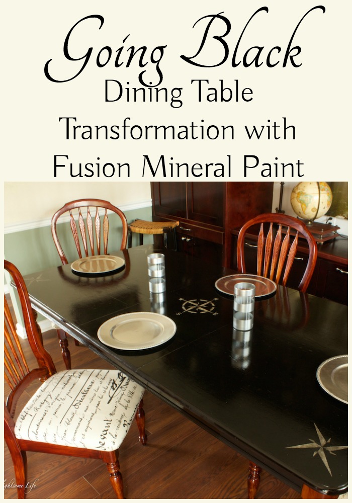 Dining Table transformation with Fusion Mineral Paint