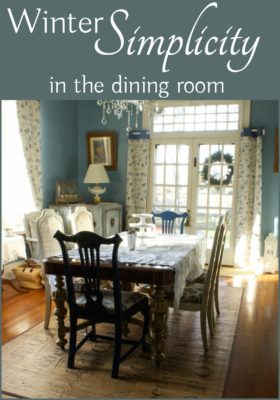 The Dining Room – Simplified Winter Decor