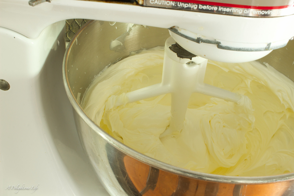 beat the butter for over seven minutes to add air into the butter