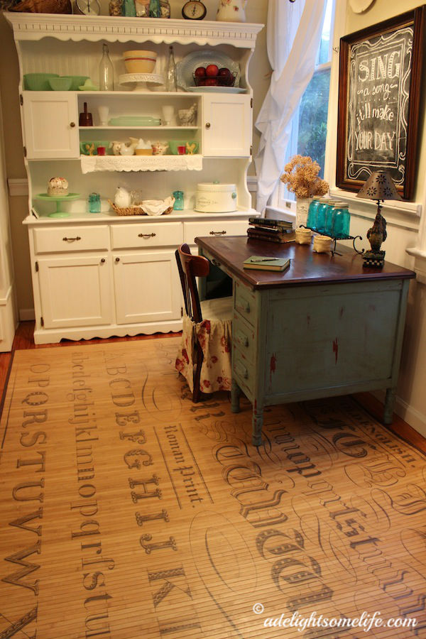 I love these Bamboo Tattoo Mats that add so much character to our kitchen's decor.