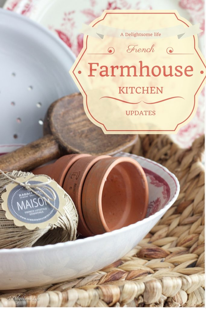 Bringing French Farmhouse into our kitchen began with several elements...some directly from France