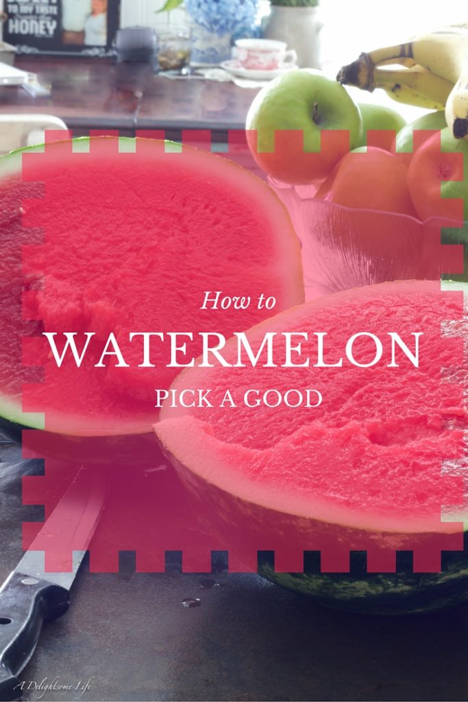 How to pick a ripe watermelon