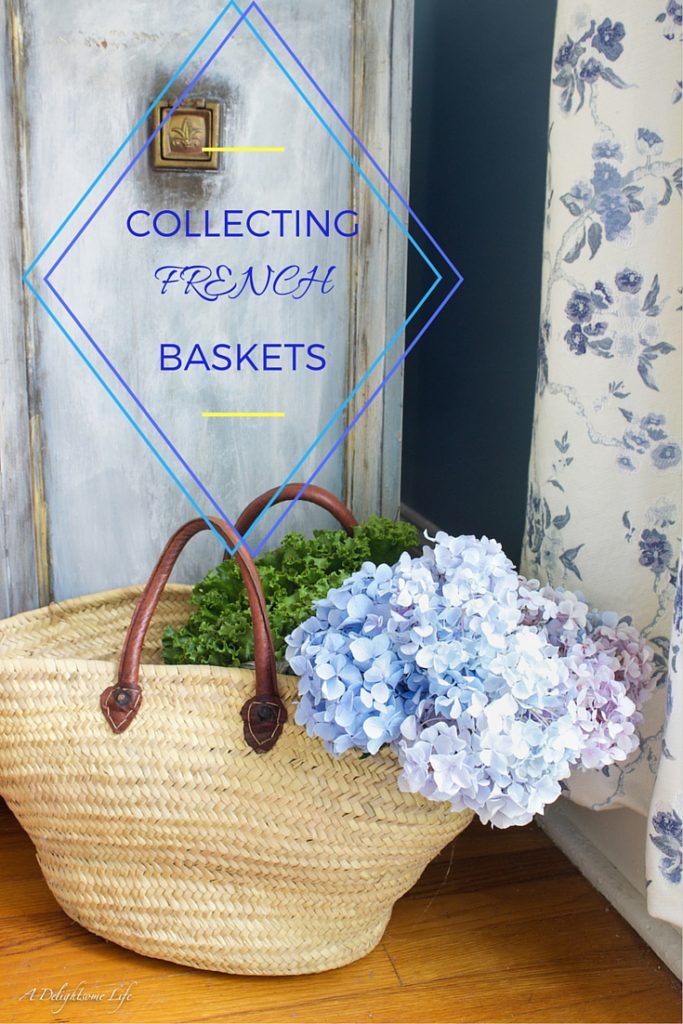 I love baskets! I love more collecting French Baskets! I found a wonderful resource at Sunday Brocantes...this is my favorite French Market Basket