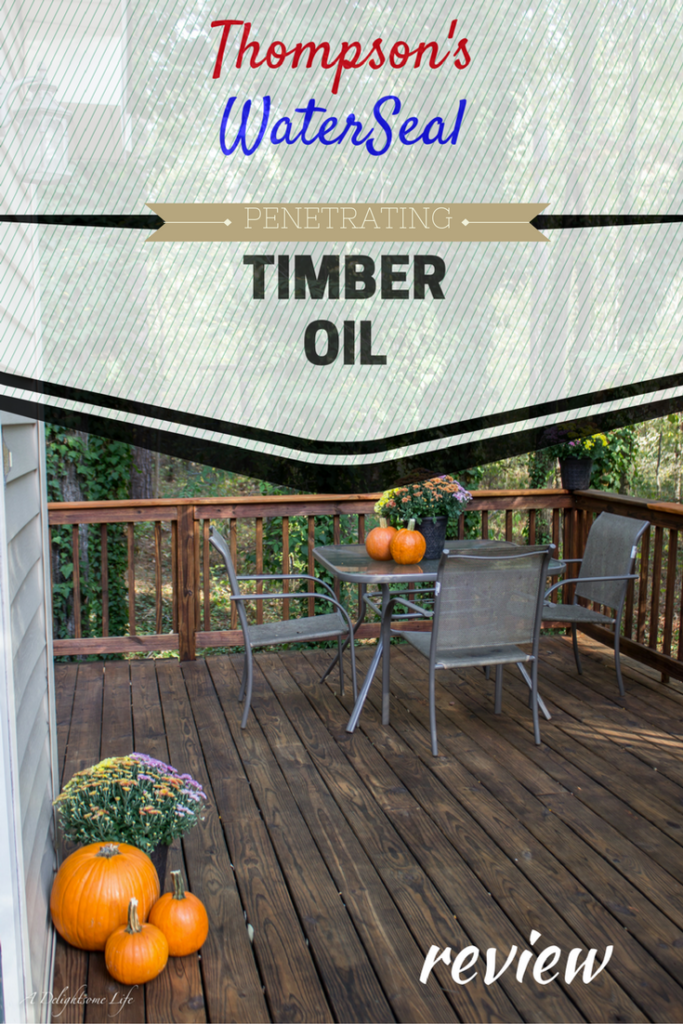 Nourish Beautiful and Protect your patio or deck with Thompsons WaterSeal Penetrating Timber OIl