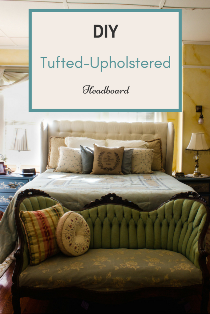Creating our own DIY Tufted Upholstered Headboard. It was a medium to hard task, but we share our step-by-step method and love the results!