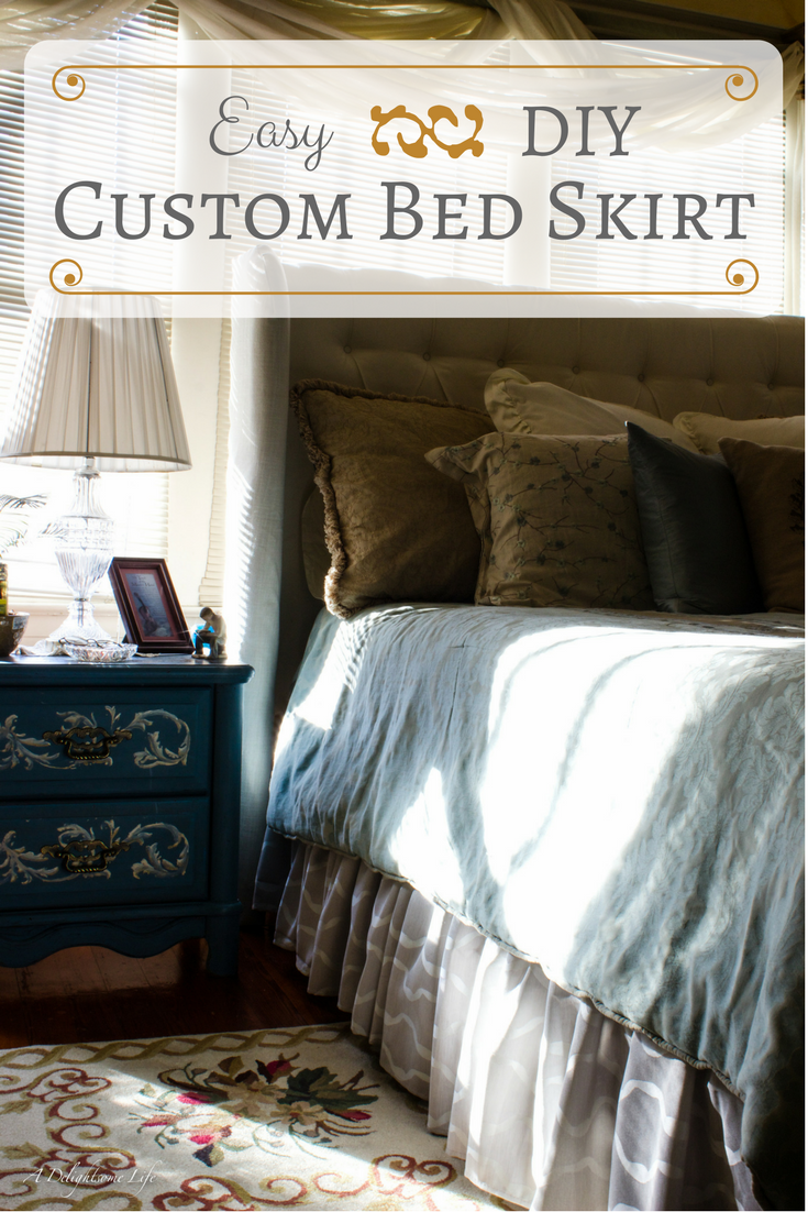 How to make easy DIY custom bed skirt