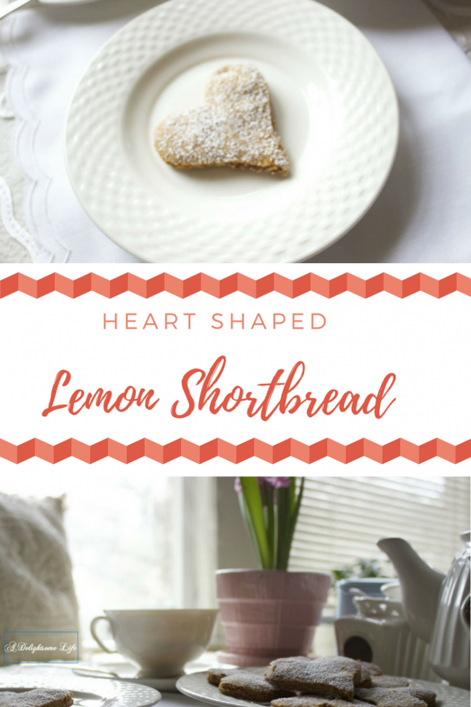 Heart Shaped Lemon Shortbread you'll really want to try on A Delightsome Life