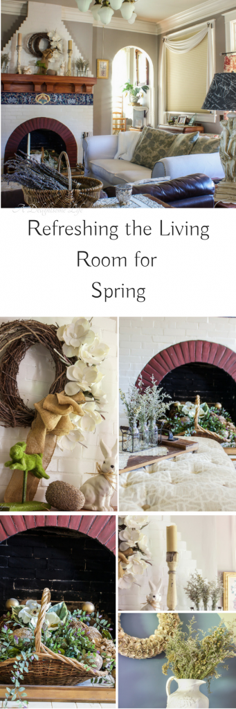 refreshing the living room for Spring on A Delightsome Life