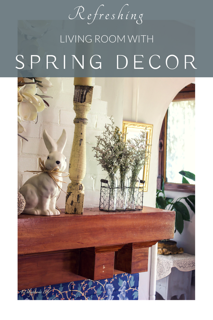 Refreshing Spring Decor in Living Room