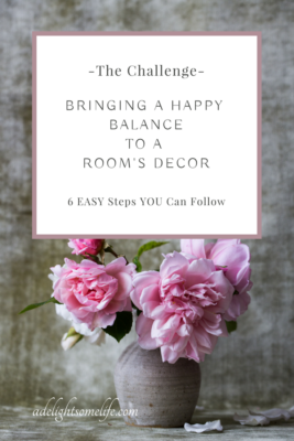 Bringing Balance to a room's decor using 6 easy steps