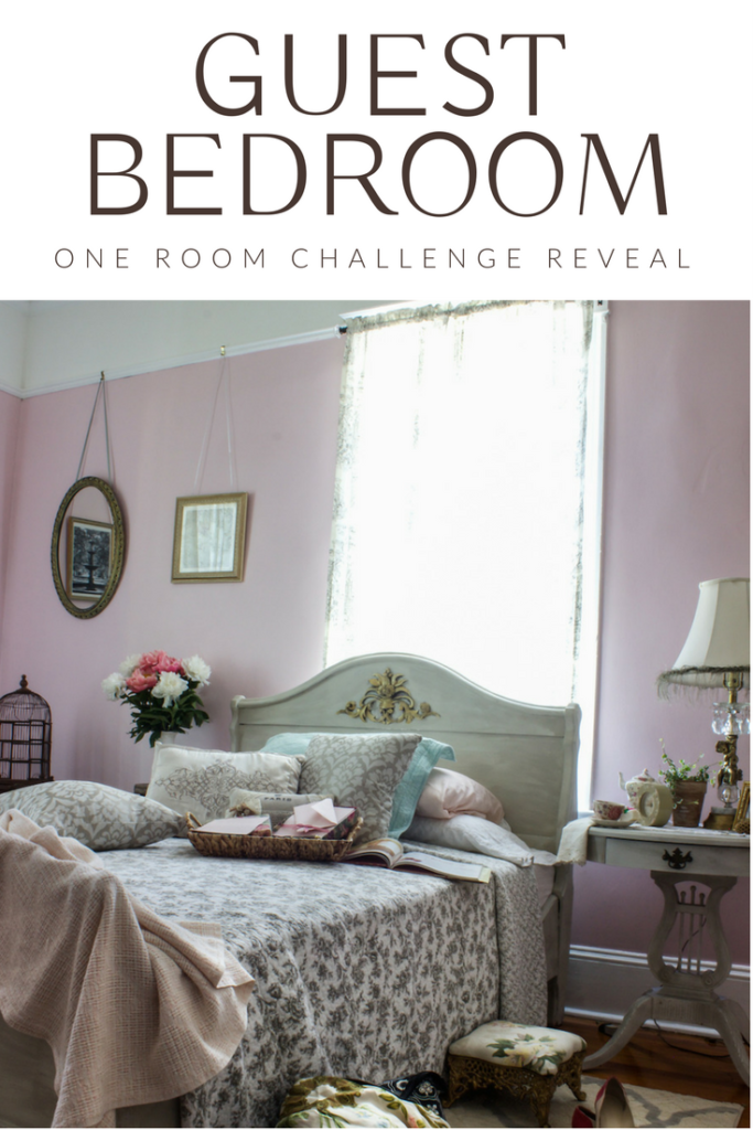 redecorating a bedroom to be welcoming to guests - a One Room Challenge Reveal