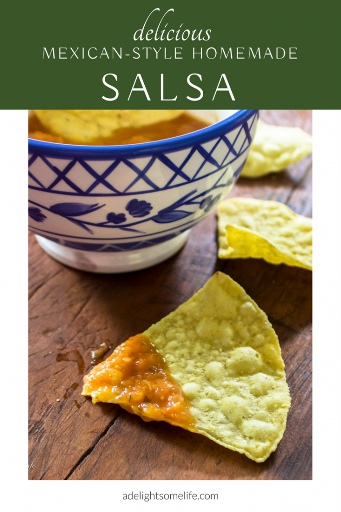 Homemade delicious Mexican-style Salsa you'll want to try!