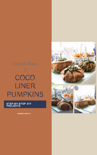 pdf of coco liner pumpkins from A Delightsome Life