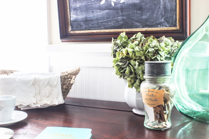 Some Hydrangeas brought in to beautifully preserve and add to home decor