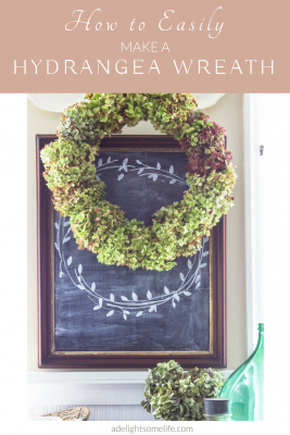 How to Easily Make a Beautiful Autumn Hydrangea Wreath