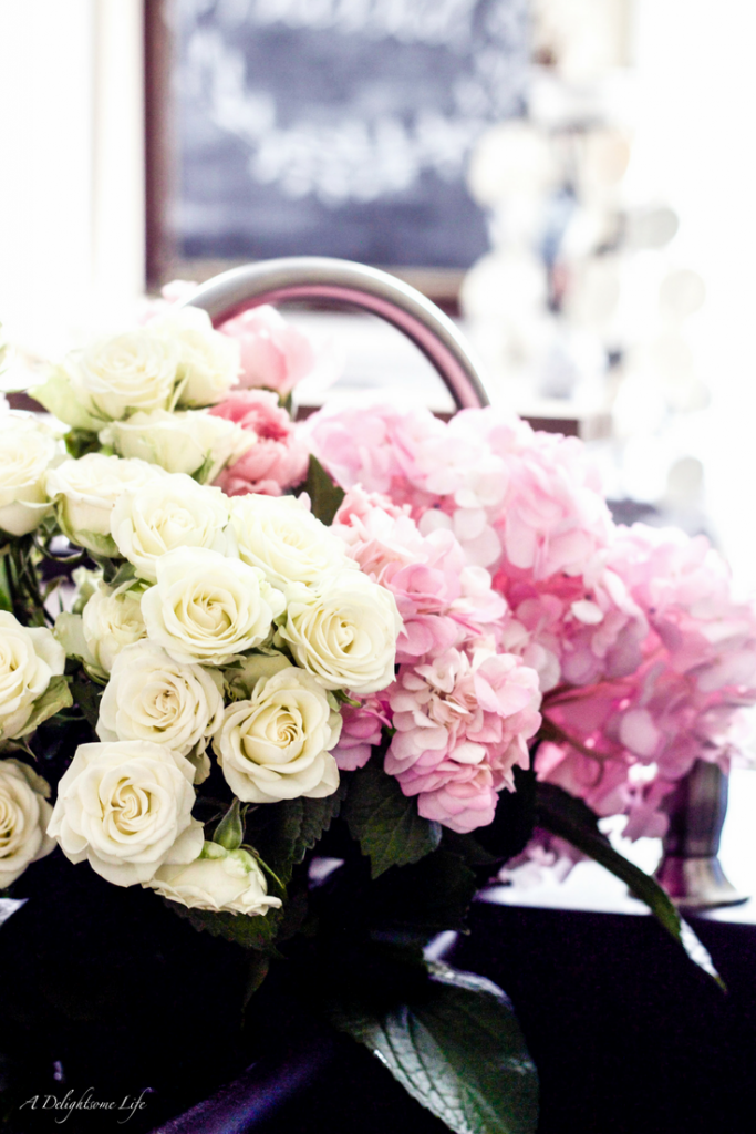fresh flowers and fragrant candles are great when doing mid-summer cleaning