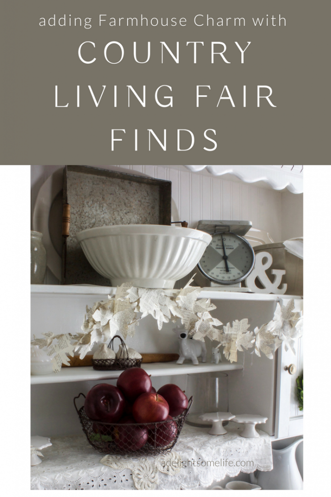 decorating with Country Living Fair finds at A Delightsome Life